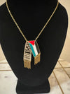 Palestine Keffiyeh Necklace - 3 Options - Gold or Silver