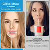 Glass anti Wrinkle Straw, Reusable Drinking Straw, Curved Drinkware Accessories for Tumbler, anti Wrinkle Straw