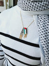 Palestine Keffiyeh Necklace - 3 Options - Gold or Silver