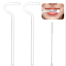  Glass anti Wrinkle Straw, Reusable Drinking Straw, Curved Drinkware Accessories for Tumbler, anti Wrinkle Straw