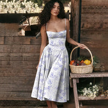  【C Cup Size and above Buy a Size Up】Suspender Dress Summer Elegant Low-Cut Slim Backless Sling Dress for Women Clothing Party Evening