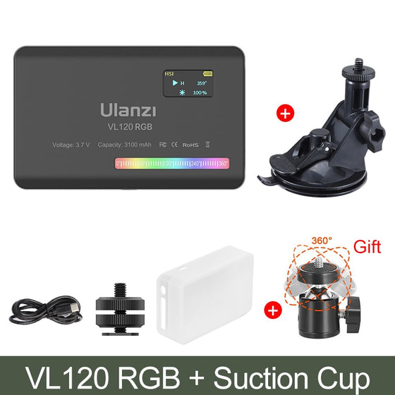 Ulanzi VL120 RGB LED Video Light Camera