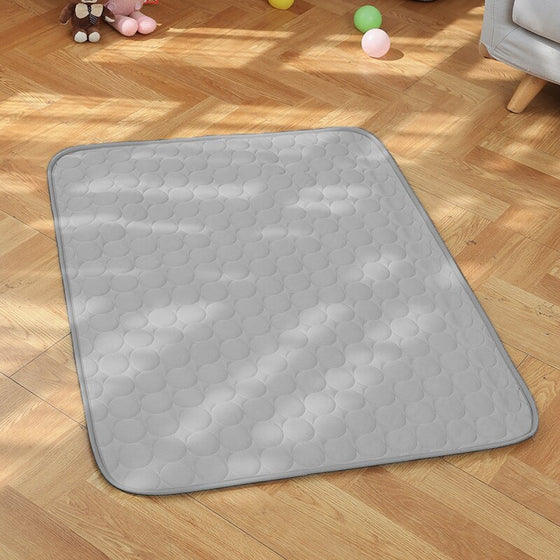 1PCS Grey Dog Ice Silk Cooling Pad