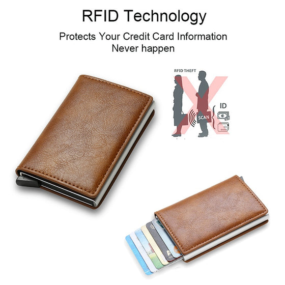 DIENQI Carbon Fiber Card Holder Wallets