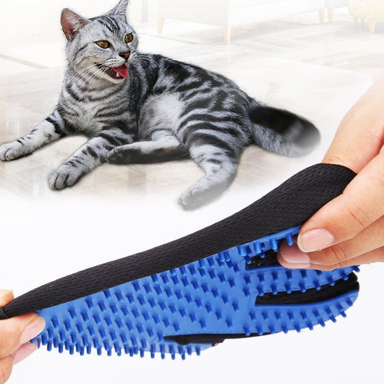 Pet Hair Remover Gloves Cat Dog Massage Bathing Cleaning Grooming Supplies Silicone Hair Sticking Removal Brush
