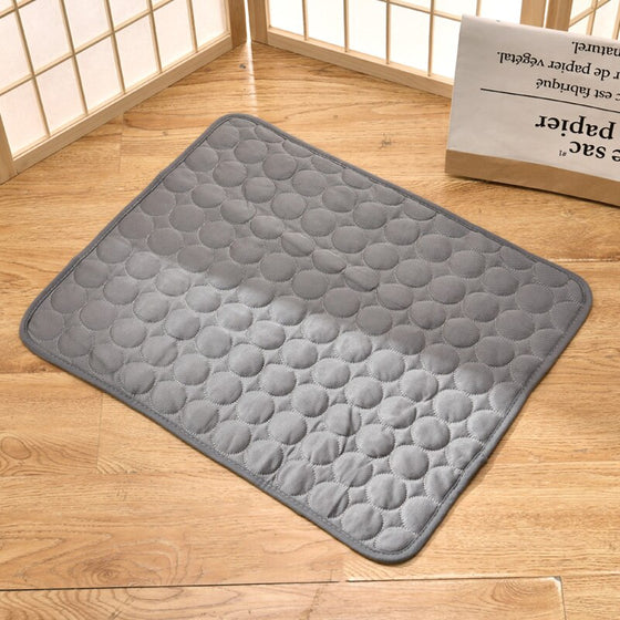 1PCS Grey Dog Ice Silk Cooling Pad