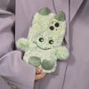 Cute Cartoon Plush Monster Smartphone Case, Shockproof Decorative Cellphone Protector Cover, Phone Protective Cover Compatible with Iphone 11 12 13 14 15 plus Pro Max Devices, Phone Cases, Phone Protection Accessories