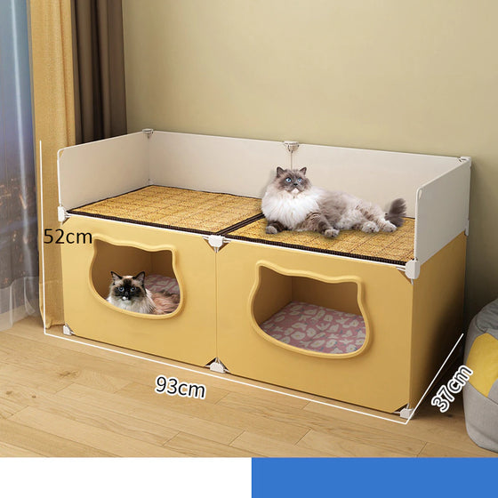 Cat Bed Detachable Cat Hiding House Comfortable Small Dog Nest Washable Cave Cats Beds Pet Supplies