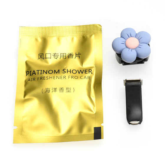 Cute Flower Aromatherapy Car Air Outlet Decoration Perfume Clip Air Freshener Colorful Flora Decor Auto Accessories