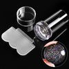 Transparent Nail Stamper with Scraper 2Pcs Jelly Silicone Stamp for French Nails Manicuring Kits Nail Art Stamping Tool Set