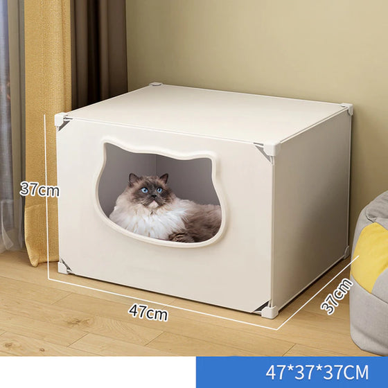 Cat Bed Detachable Cat Hiding House Comfortable Small Dog Nest Washable Cave Cats Beds Pet Supplies