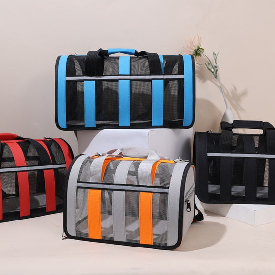 Pet Outing Portable Cat Dogs Handbag Summer Breathable Carrier Travel Puppy Kitten Single Shoulder Bag Pet Carrying Bag Supplie