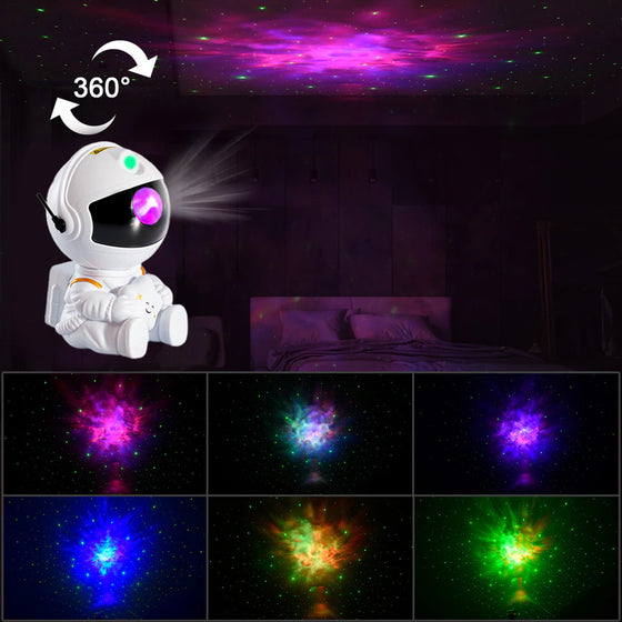 2023NEW Astronaut Projector Starry Sky Galaxy Stars Projector Night Light LED Lamp for Bedroom Room Decor Decorative Nightlights
