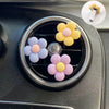 Cute Flower Aromatherapy Car Air Outlet Decoration Perfume Clip Air Freshener Colorful Flora Decor Auto Accessories