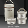 Lunch Box Portable Insulated Lunch Container Set Stackable Bento Stainless Steel Lunch Container