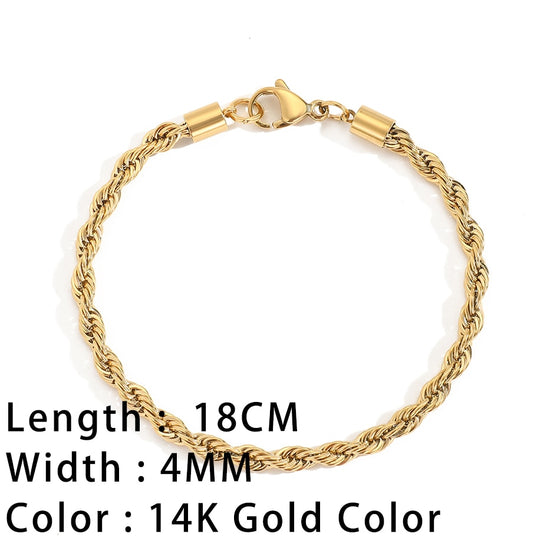 SUNIBI Classic Snake Chain Bracelets for Women