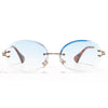 KESHA I Vintage Rimless Sunglasses