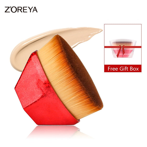 ZOREYA Makeup Brushes Tools Foundation Brush BB Cream Loose Powder Flat Brush Kit Set Female Make Up Cosmetics Beauty Brochas