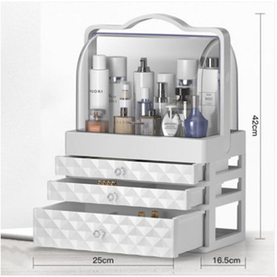 Makeup Organizer For Cosmetic Large Capacity Cosmetic Storage Box Organizer Desktop Jewelry Nail Polish Makeup Drawer Container