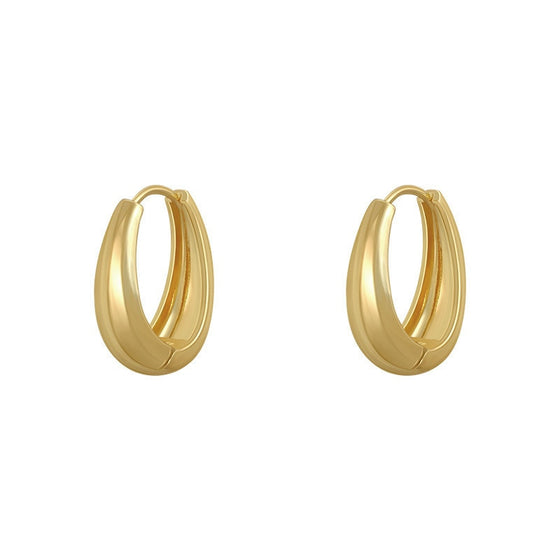 Classic Trending Metal Hoop Earrings