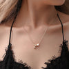 Dainty Initial Necklace with a Heart