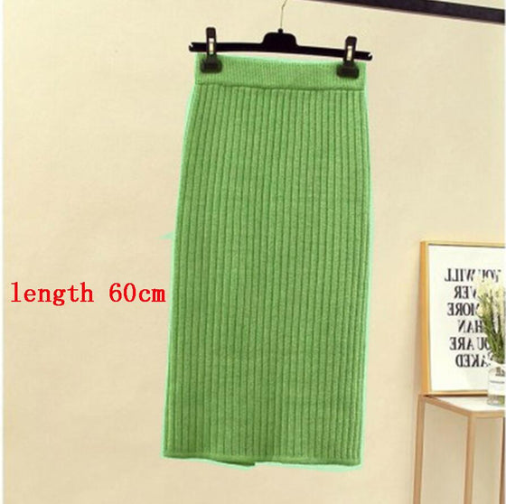 Janet | Knitted Half-length Skirt