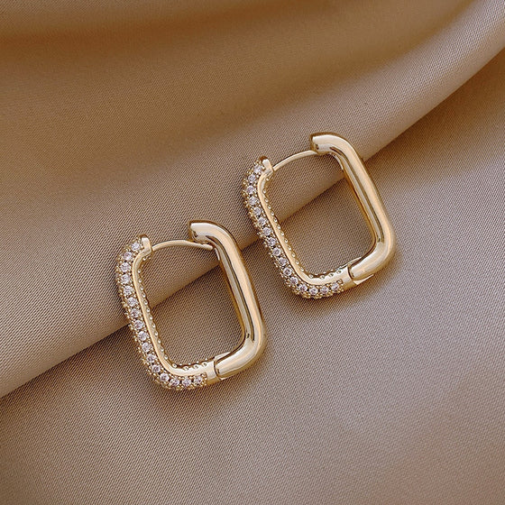 Classic Trending Metal Hoop Earrings