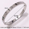 Titanium/Stainless Steel Bangle Bracelet