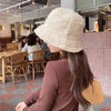 Lamb Wool Faux Bucket Hat