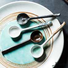  Japanese Ceramic Soup/Eating Spoon