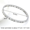 Titanium/Stainless Steel Bangle Bracelet