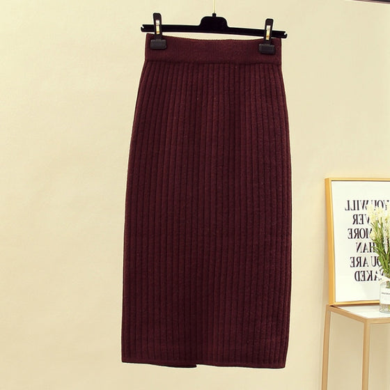 Janet | Knitted Half-length Skirt