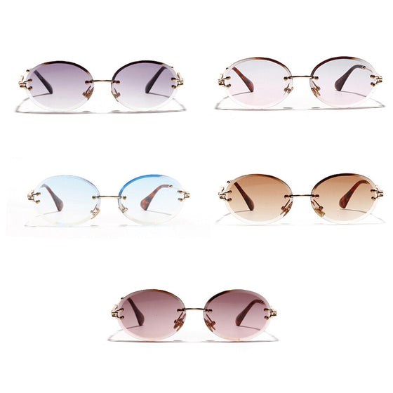 KESHA I Vintage Rimless Sunglasses