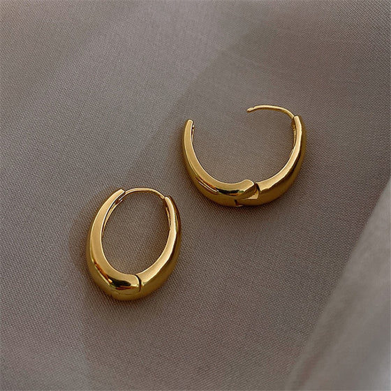 Classic Trending Metal Hoop Earrings