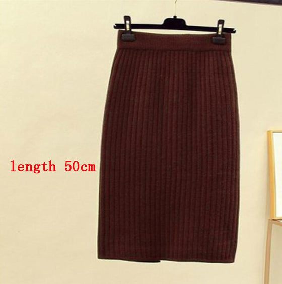 Janet | Knitted Half-length Skirt