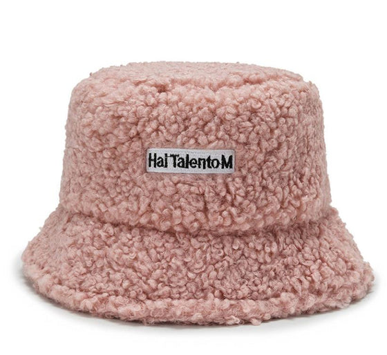 Lamb Wool Faux Bucket Hat