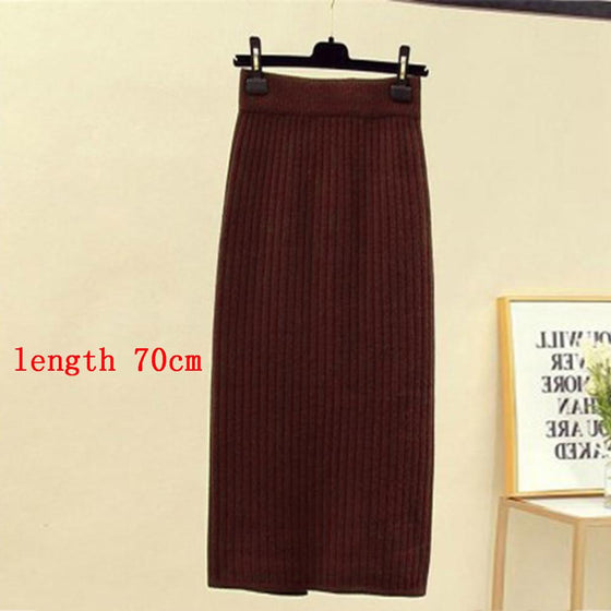 Janet | Knitted Half-length Skirt