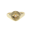 Gold Filled round geometric star ring