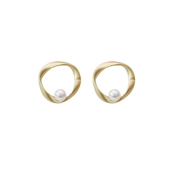 Simple Eardrop Peral Earrings