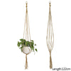 Macrame Handmade Plant Hanger Baskets Flower Pots Holder Balcony Hanging Decoration Knotted Lifting Rope Home Garden Supplies