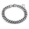 Vnox 3-11mm Chunky Miami Curb Chain Bracelet for Men, Stainless Steel Cuban Link Chain Wristband Classic Punk Heavy Male Jewelry