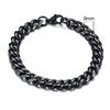 Vnox 3-11mm Chunky Miami Curb Chain Bracelet for Men, Stainless Steel Cuban Link Chain Wristband Classic Punk Heavy Male Jewelry