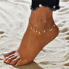 LETAPI 3pcs/set Gold Color Simple Chain Anklets For Women Beach Foot Jewelry Leg Chain Ankle Bracelets Women Accessories