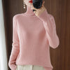 Turtleneck Pullover Fall/winter 2022 Cashmere Sweater Women Pure Color Casual Long-sleeved Loose Pullover Bottoming Women&#39;s