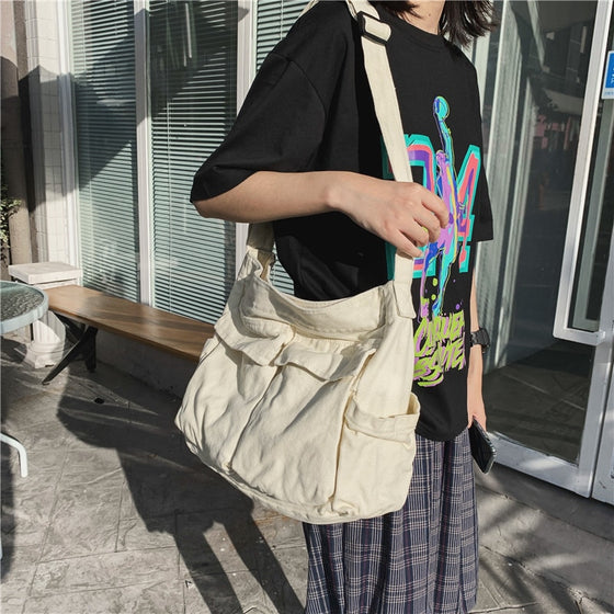 Everyday Canvas Shoulder Tote Bag