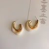 Transparent Resin Hoop Earrings