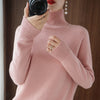 Turtleneck Pullover Fall/winter 2022 Cashmere Sweater Women Pure Color Casual Long-sleeved Loose Pullover Bottoming Women&#39;s