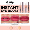 Klara Cosmetics Eye Boost Concealer before and after application on the lips