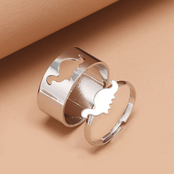 Matching Dinosaur Puzzle Rings