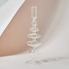 Retro Glass Candlesticks